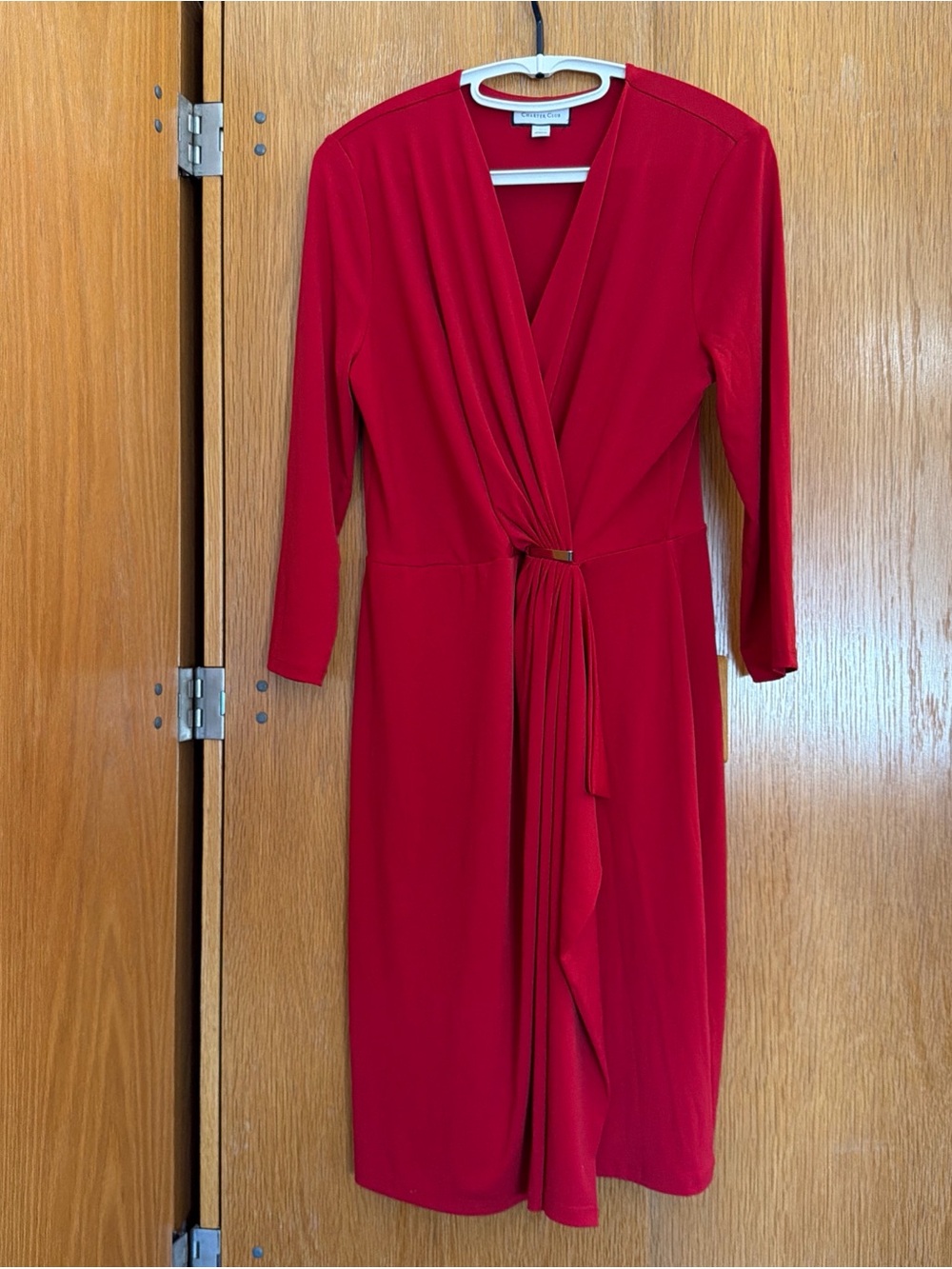 Charter Club Red faux Wrap Dress